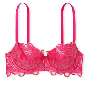 Women's Victoria's Secret Dream Angels Pink Lace Unlined Bra 32D